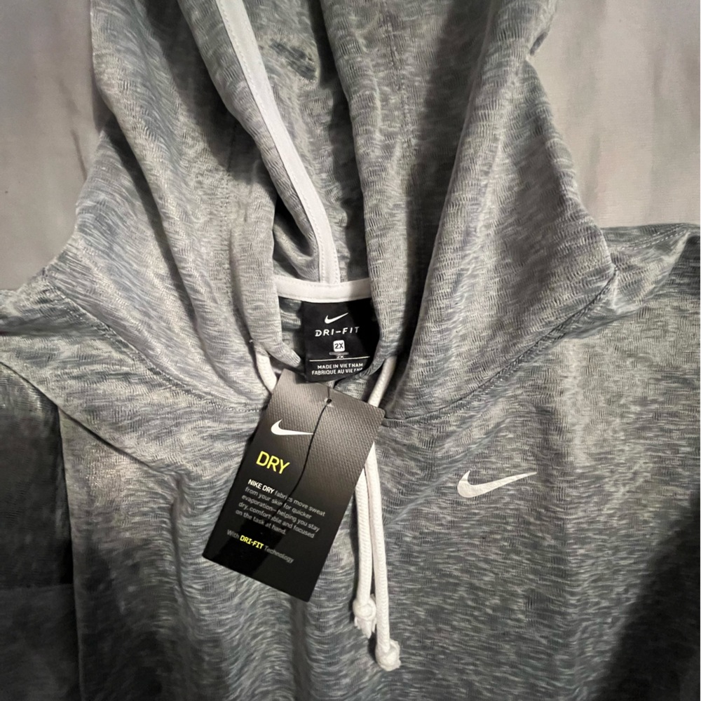 Nike - Womens - Icon Clash Pullover Hoodie - XXL - Pearl Grey - NWT - Picture 4 of 5